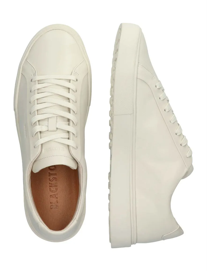 Blackstone sneaker creme leer