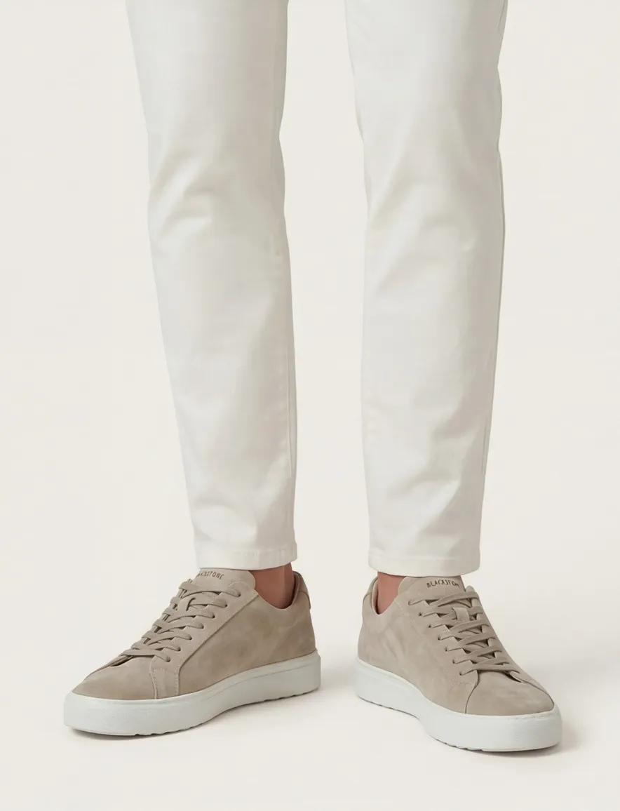 Blackstone sneakers beige suede