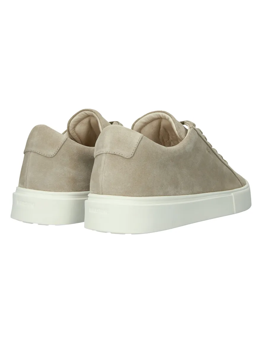 Blackstone laag sneaker beige suede