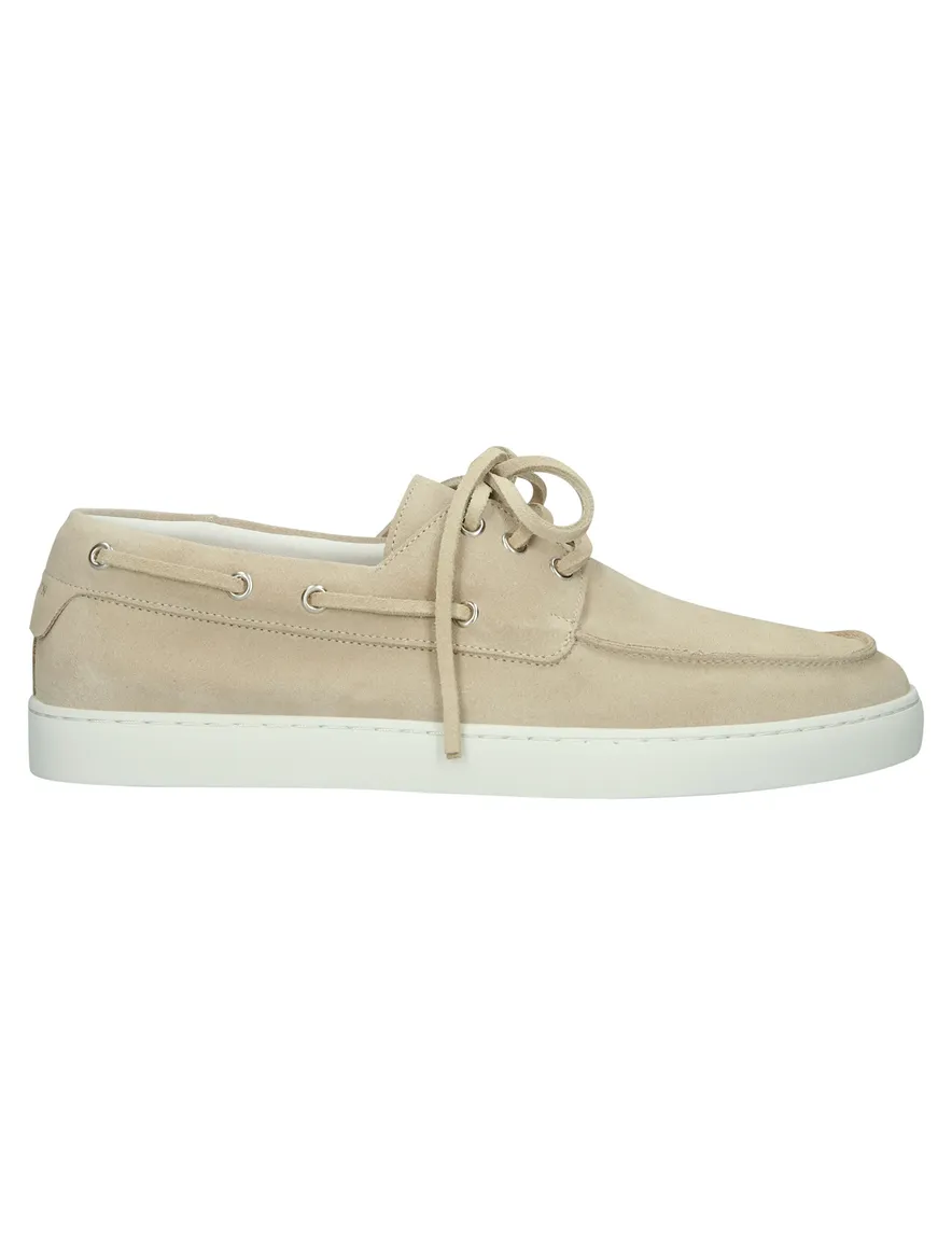 Blackstone Sneakers laag beige suede