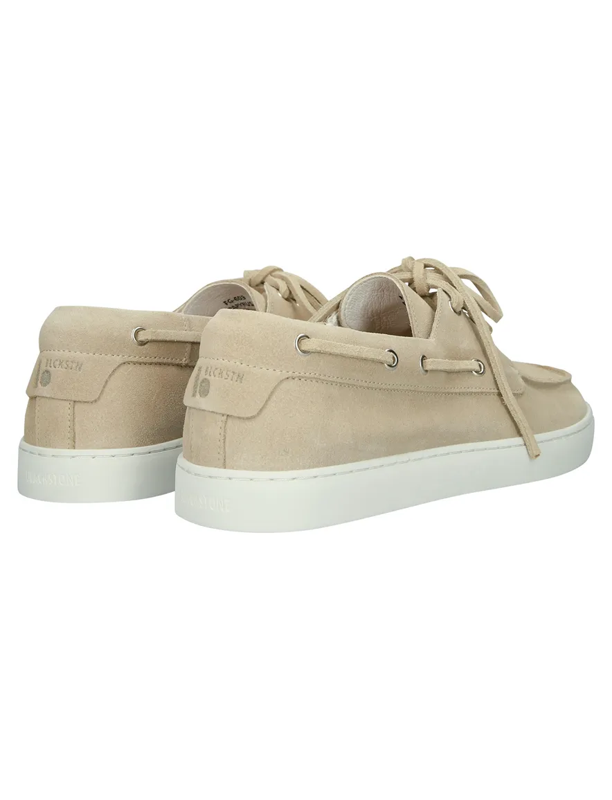 Blackstone Sneakers laag beige suede