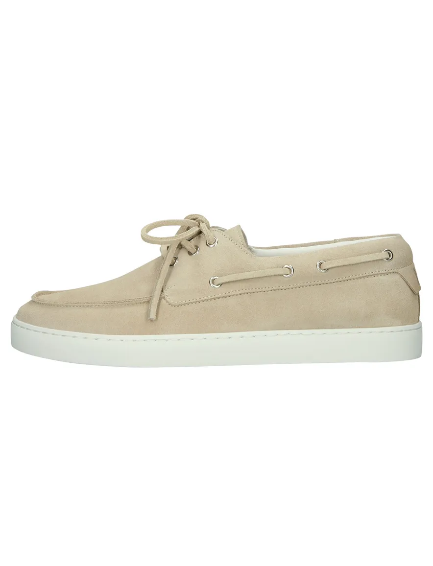 Blackstone Sneakers laag beige suede