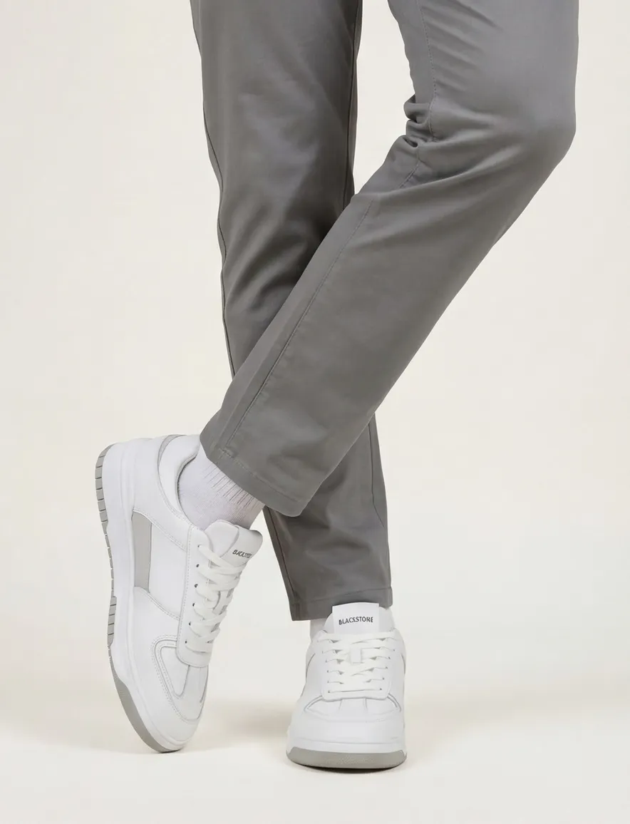 Blackstone Sneakers wit laag