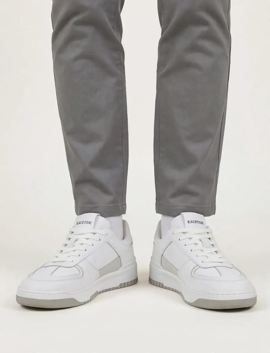 Blackstone Sneakers wit laag