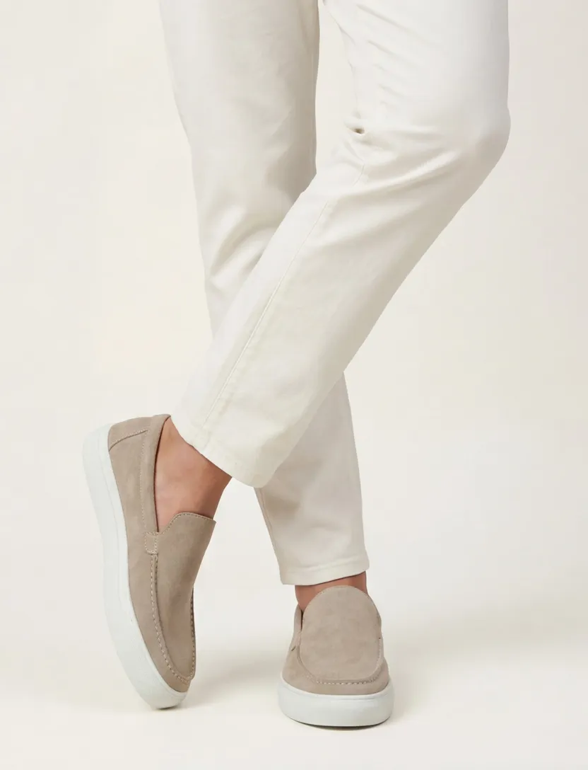 Blackstone instapper suede beige