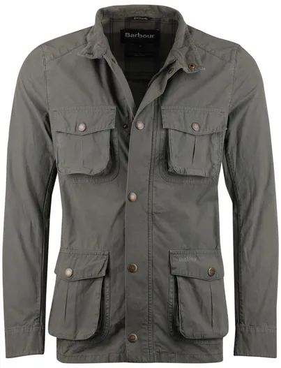 Barbour Groene zomerjas Barbour Corbridge normale fit katoen