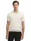 Polo Barbour crème normale fit strepen 3 knoopjes