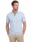Poloshirt Barbour lichtblauw korte mouw normale fit 2 knoops