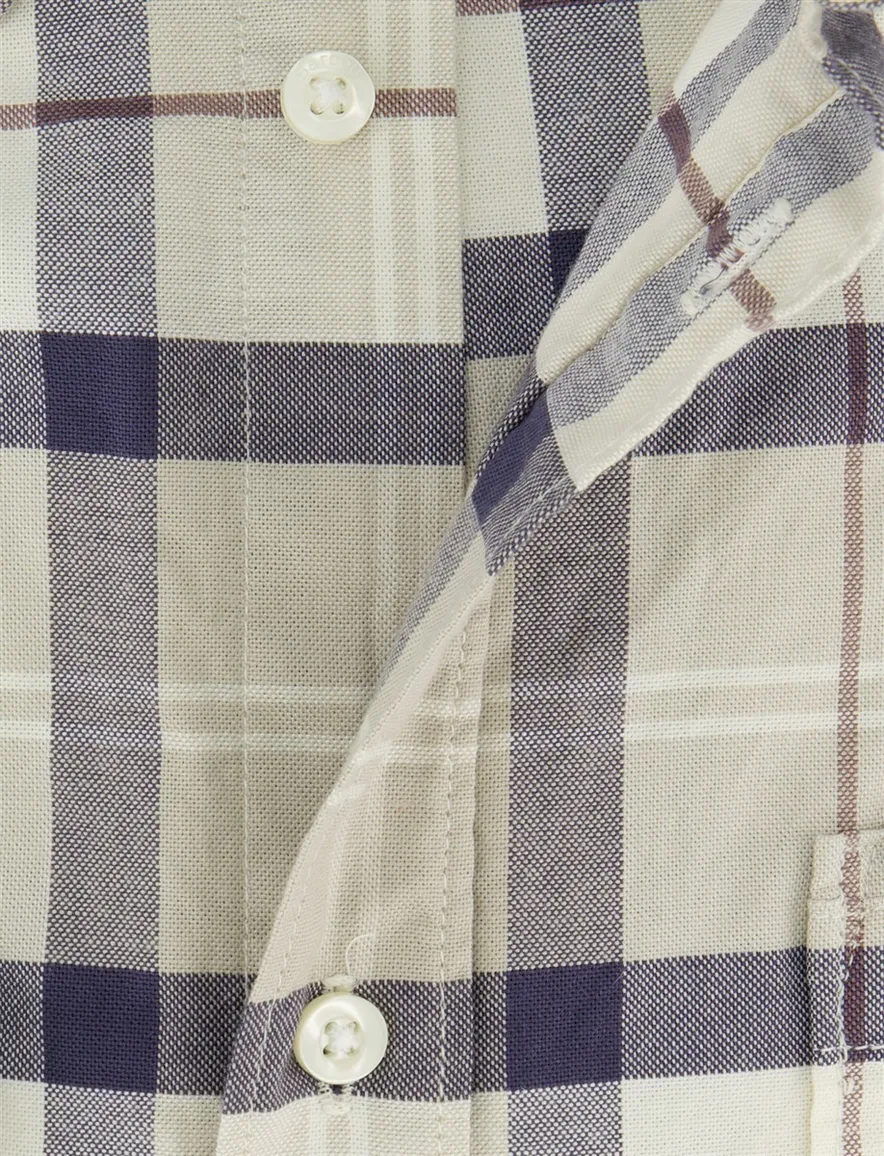 Barbour Tailored Fit overhemd blauw geruit