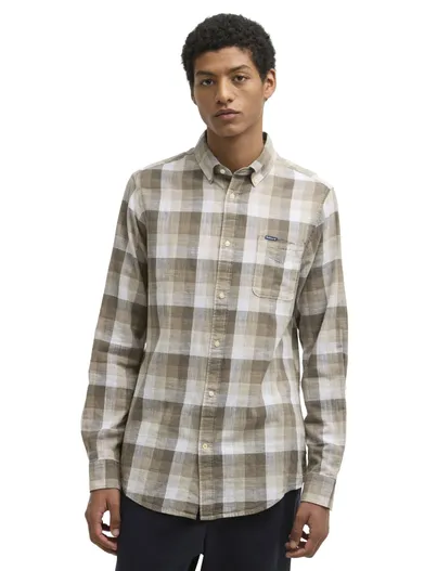 Barbour Barbour overhemd Tailored Fit bruin geruit