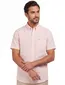 Overhemd Barbour roze wit gestreept korte mouw