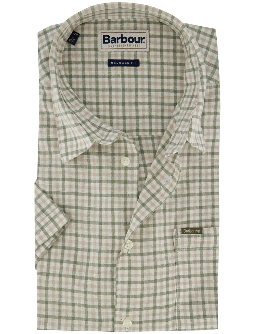 Barbour Relaxed Fit overhemd groen geruit