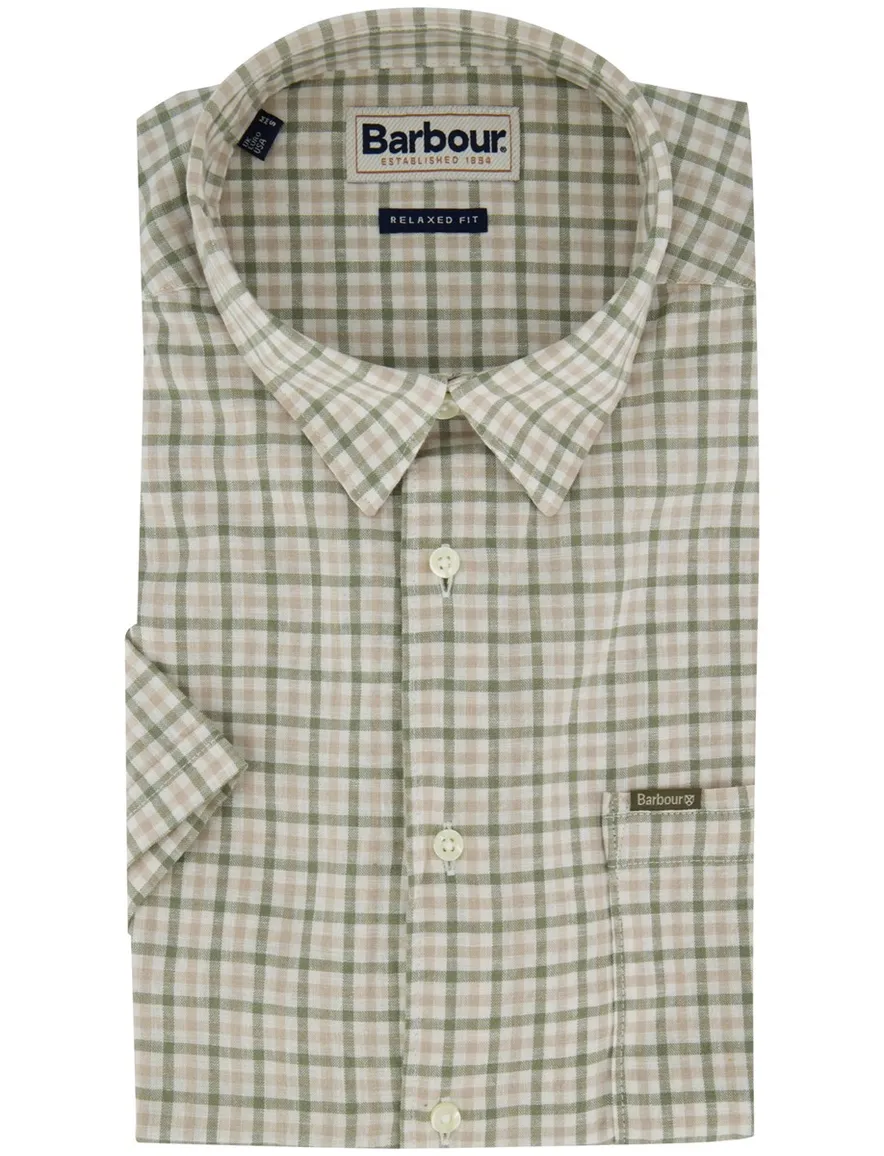 Barbour Relaxed Fit overhemd groen geruit