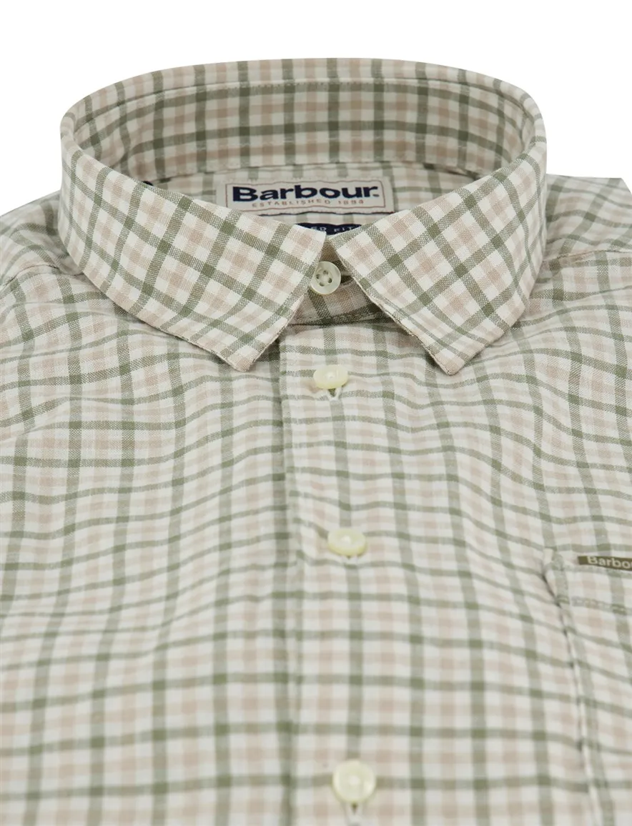 Barbour Relaxed Fit overhemd groen geruit