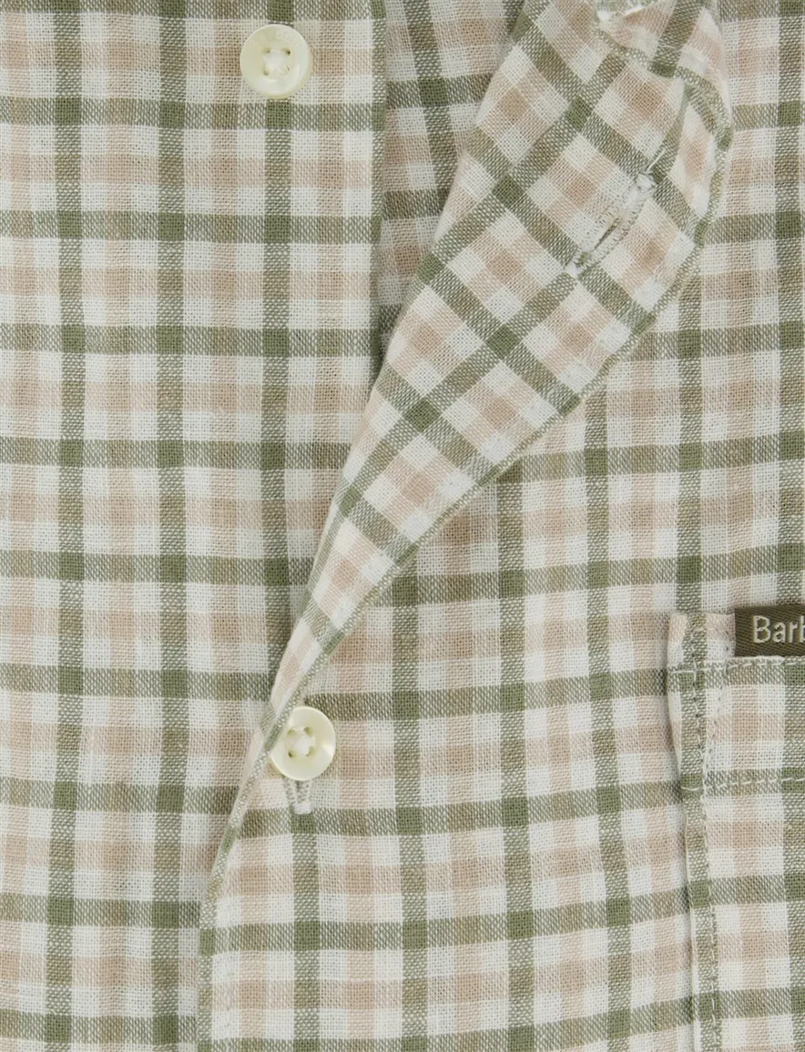 Barbour Relaxed Fit overhemd groen geruit