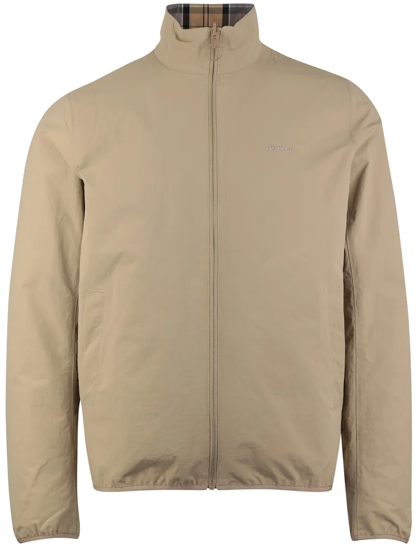 Zomerjas Barbour beige reversible waterdicht kort