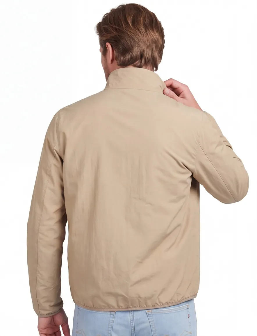 Barbour zomerjas beige reversible rits
