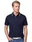 Paul & Shark Polo Donkerblauw witte streep mouw en boord