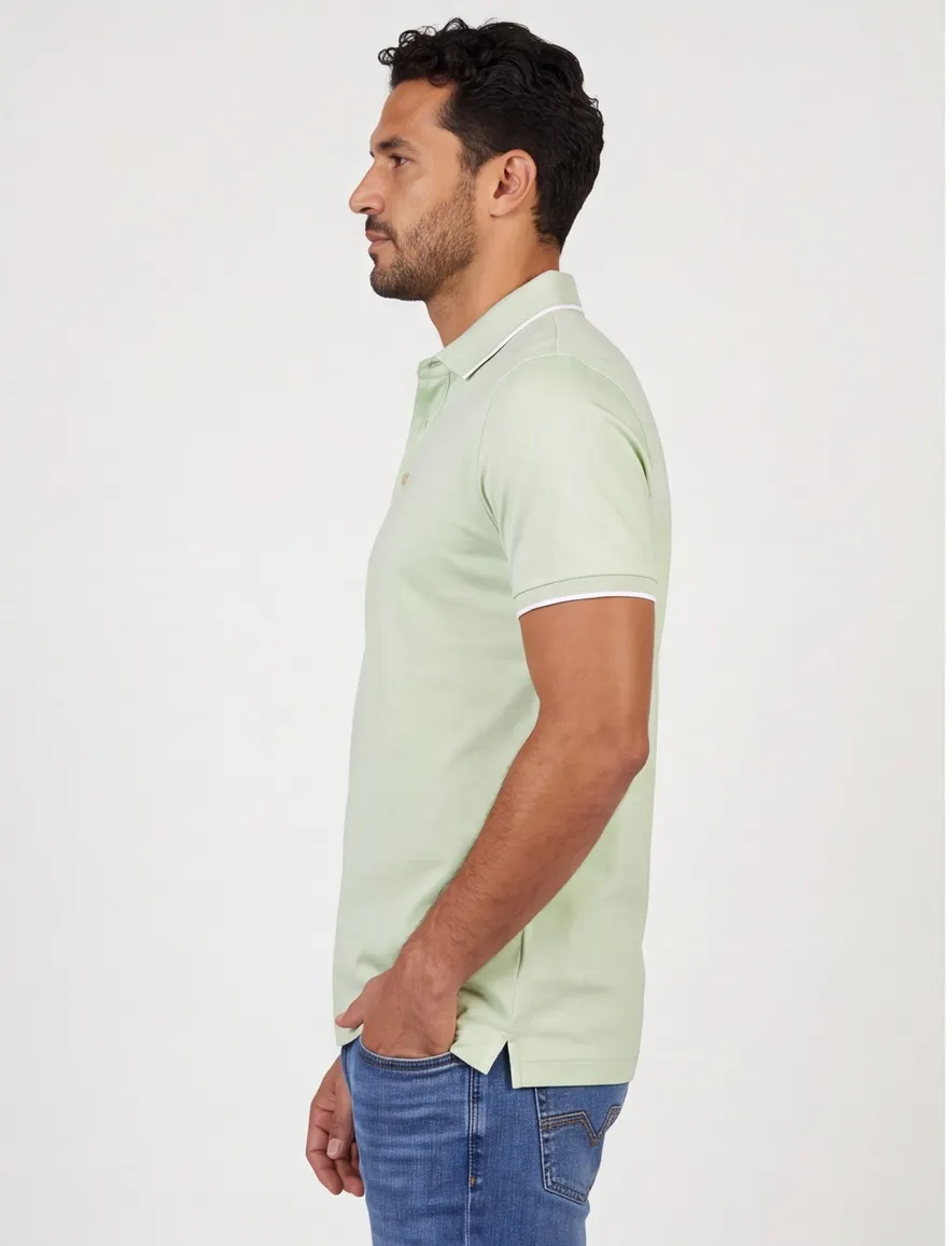 Poloshirt Paul & Shark groen katoen normale fit