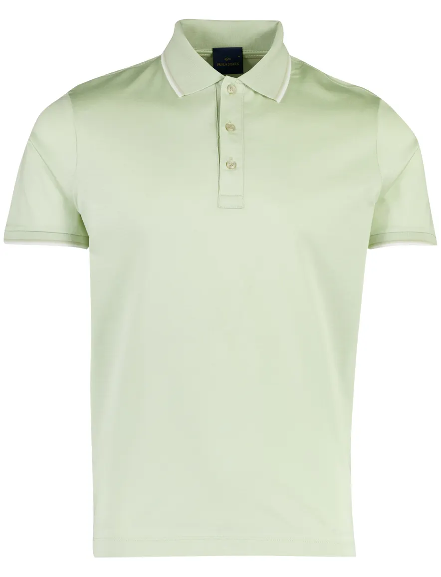 Poloshirt Paul & Shark groen katoen normale fit