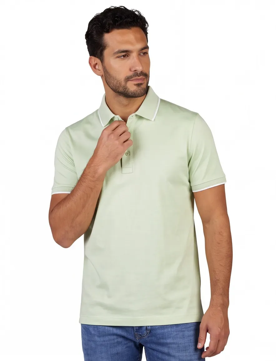 Poloshirt Paul & Shark groen katoen normale fit