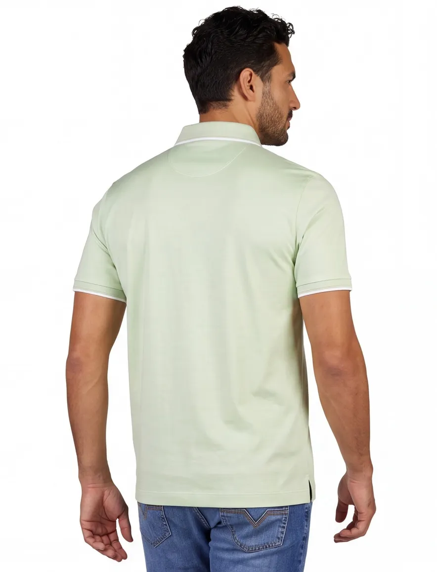 Poloshirt Paul & Shark groen katoen normale fit