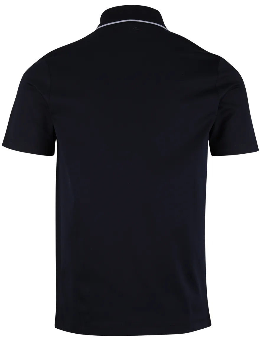 Paul & Shark Polo Donkerblauw effen rand op boord