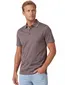 Paul & Shark Polo Bruin effen beige rand op boord