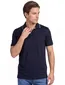 Poloshirt Paul & Shark donkerblauw zijde v-hals