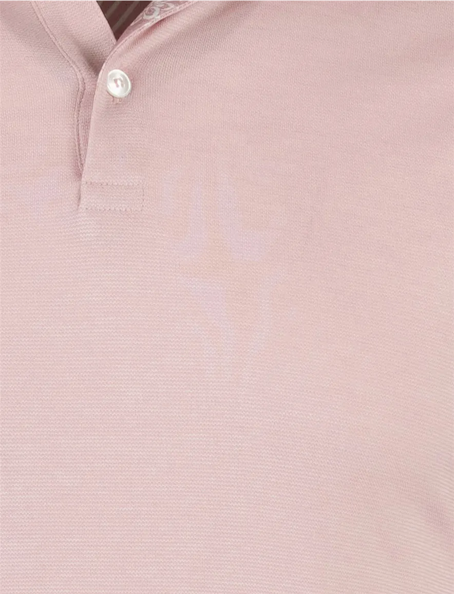 Paul & Shark poloshirt roze effen wijde fit