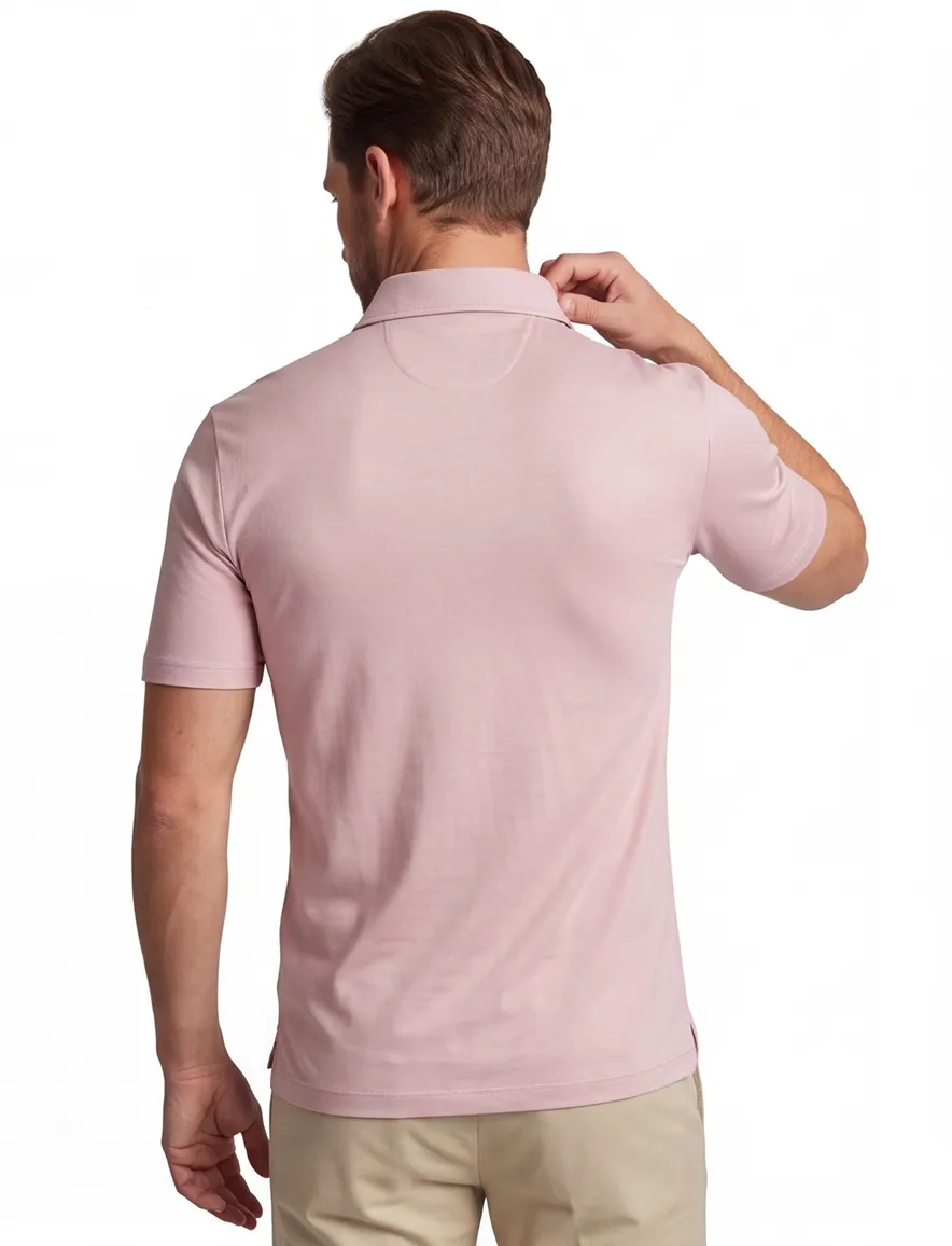 Paul & Shark poloshirt roze effen wijde fit