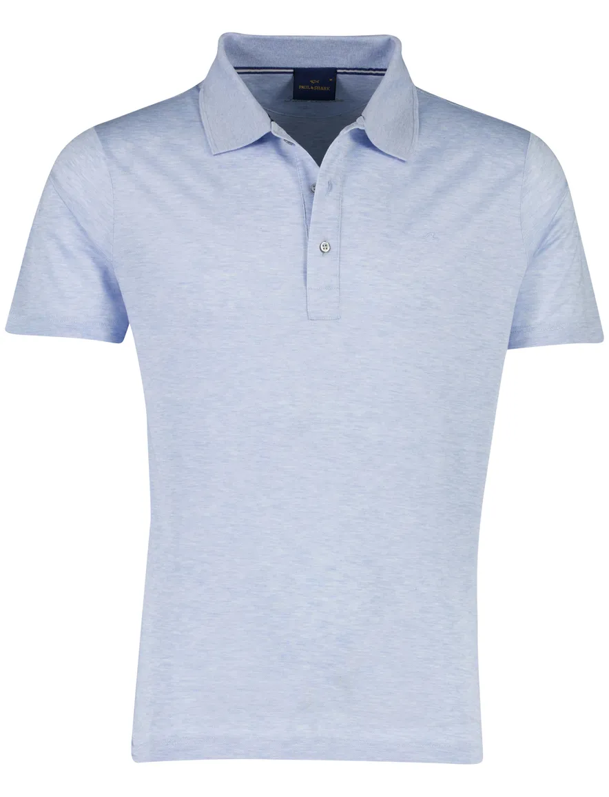 Paul & Shark lichtblauw poloshirt wijde fit