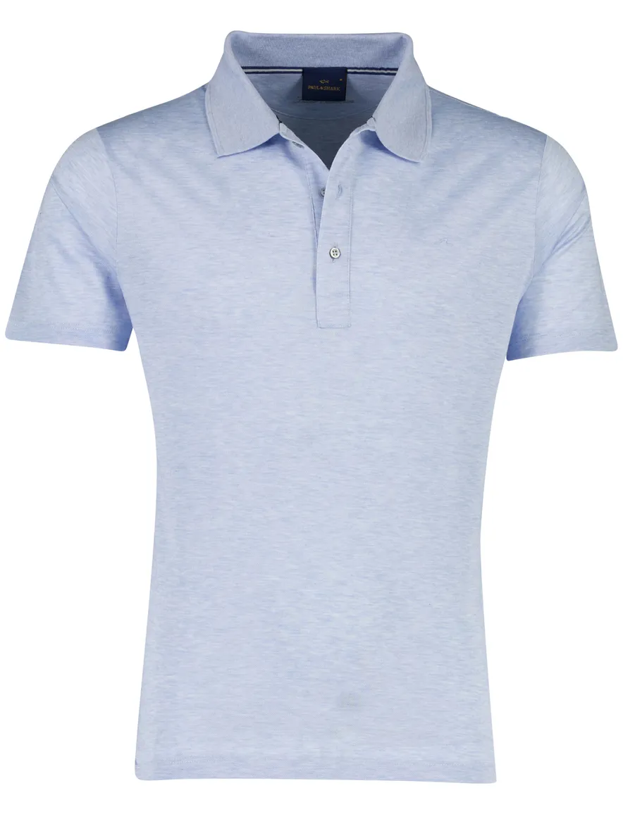 Paul & Shark lichtblauw poloshirt wijde fit