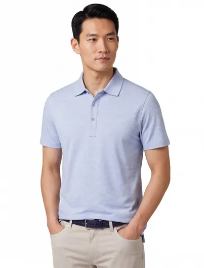 Paul & Shark Paul & Shark lichtblauw poloshirt wijde fit