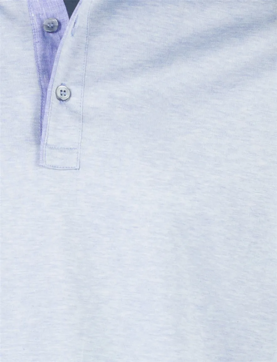 Paul & Shark poloshirt 3 knoops lichtblauw