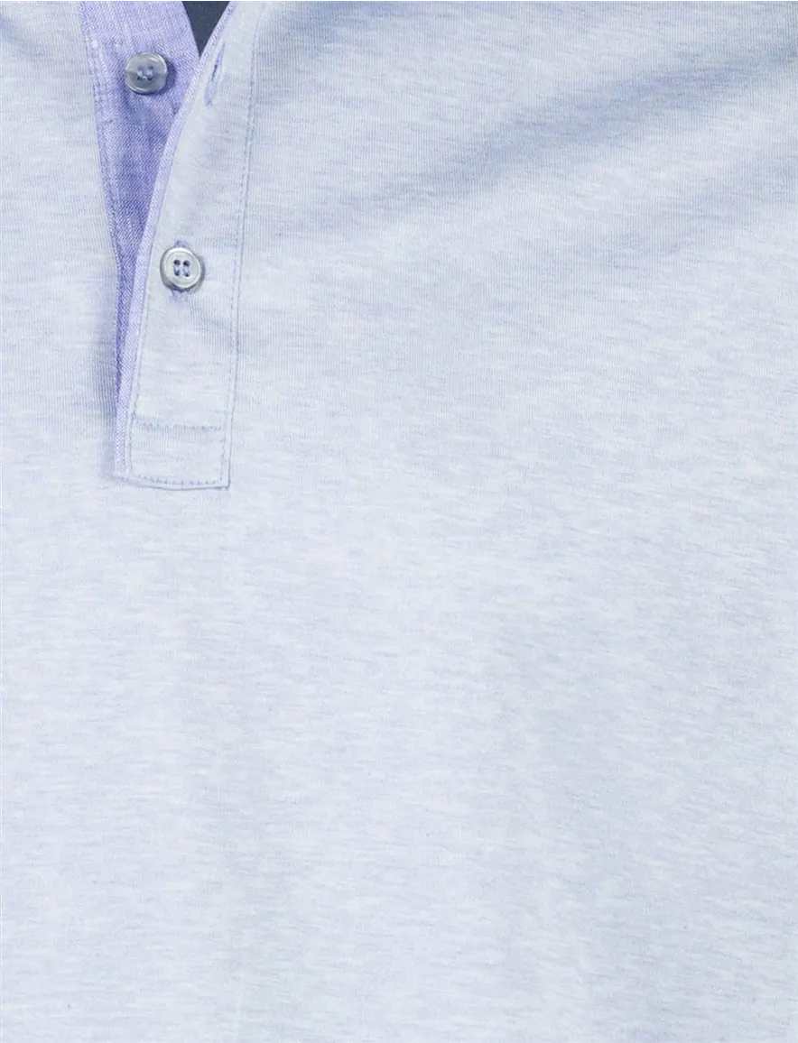 Paul & Shark poloshirt 3 knoops lichtblauw