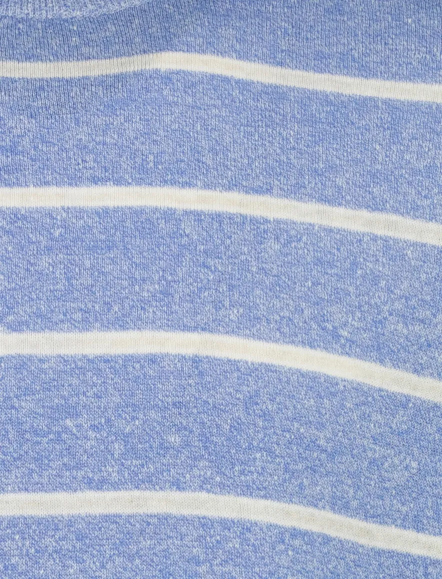 Trui Paul & Shark blauw met witte strepen linnen