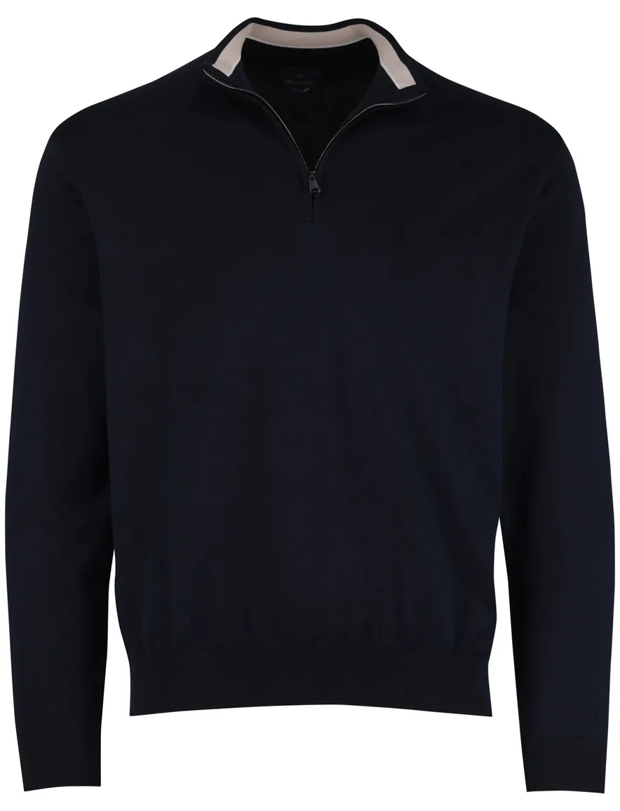Navy half zip trui Paul & Shark