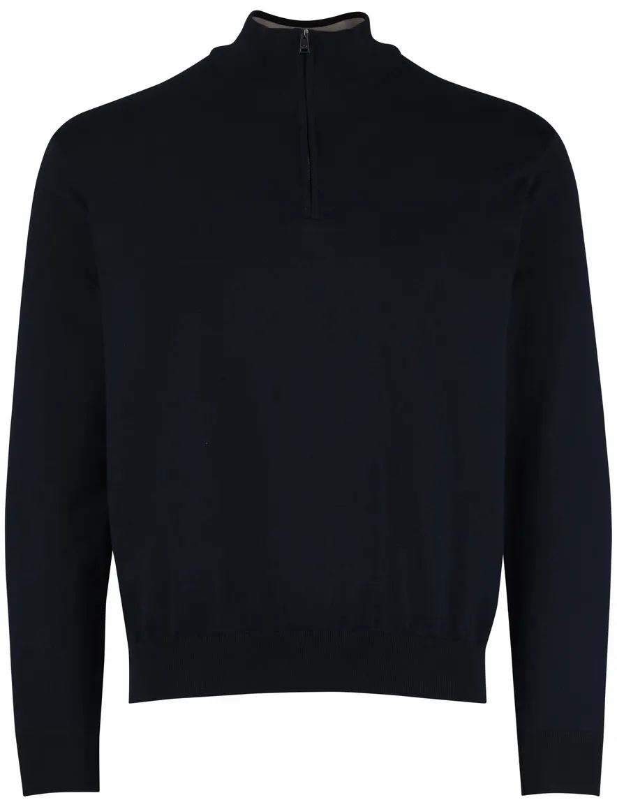 Navy half zip trui Paul & Shark