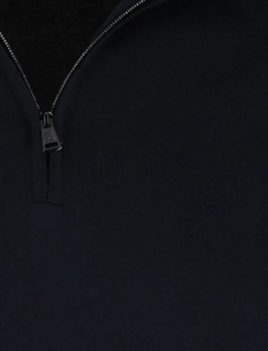Navy half zip trui Paul & Shark