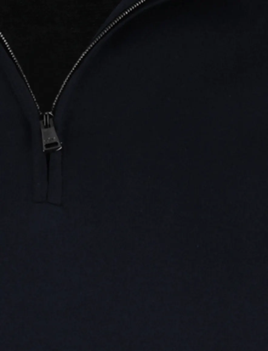 Navy half zip trui Paul & Shark