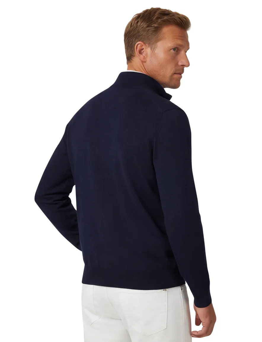 Navy half zip trui Paul & Shark