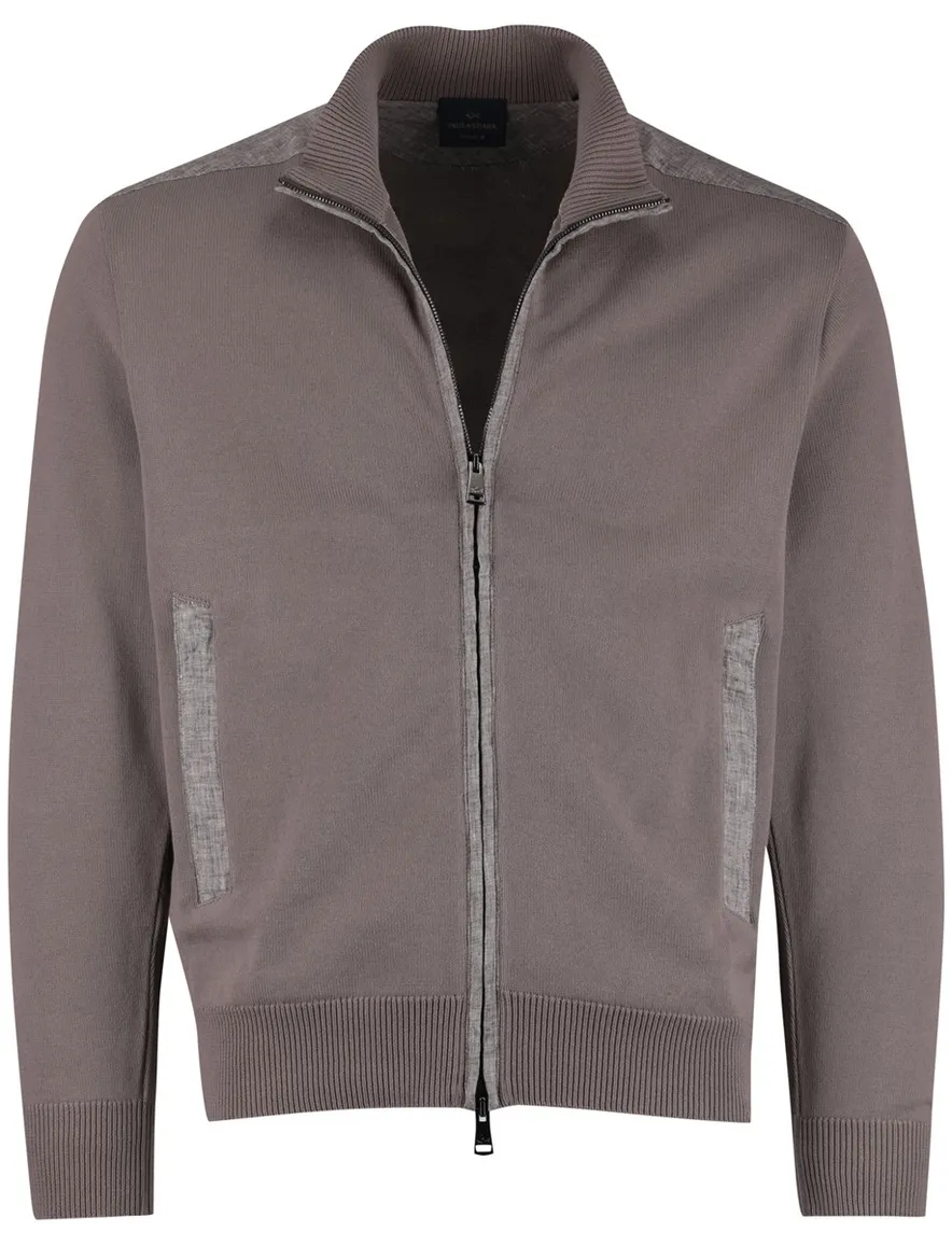 Antraciet Vest Paul & Shark gemeleerde details
