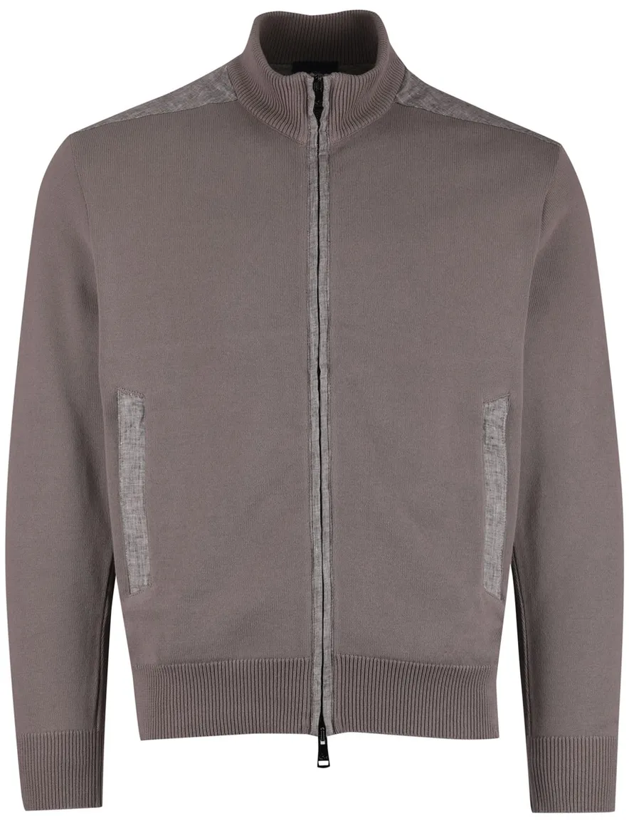 Antraciet Vest Paul & Shark gemeleerde details