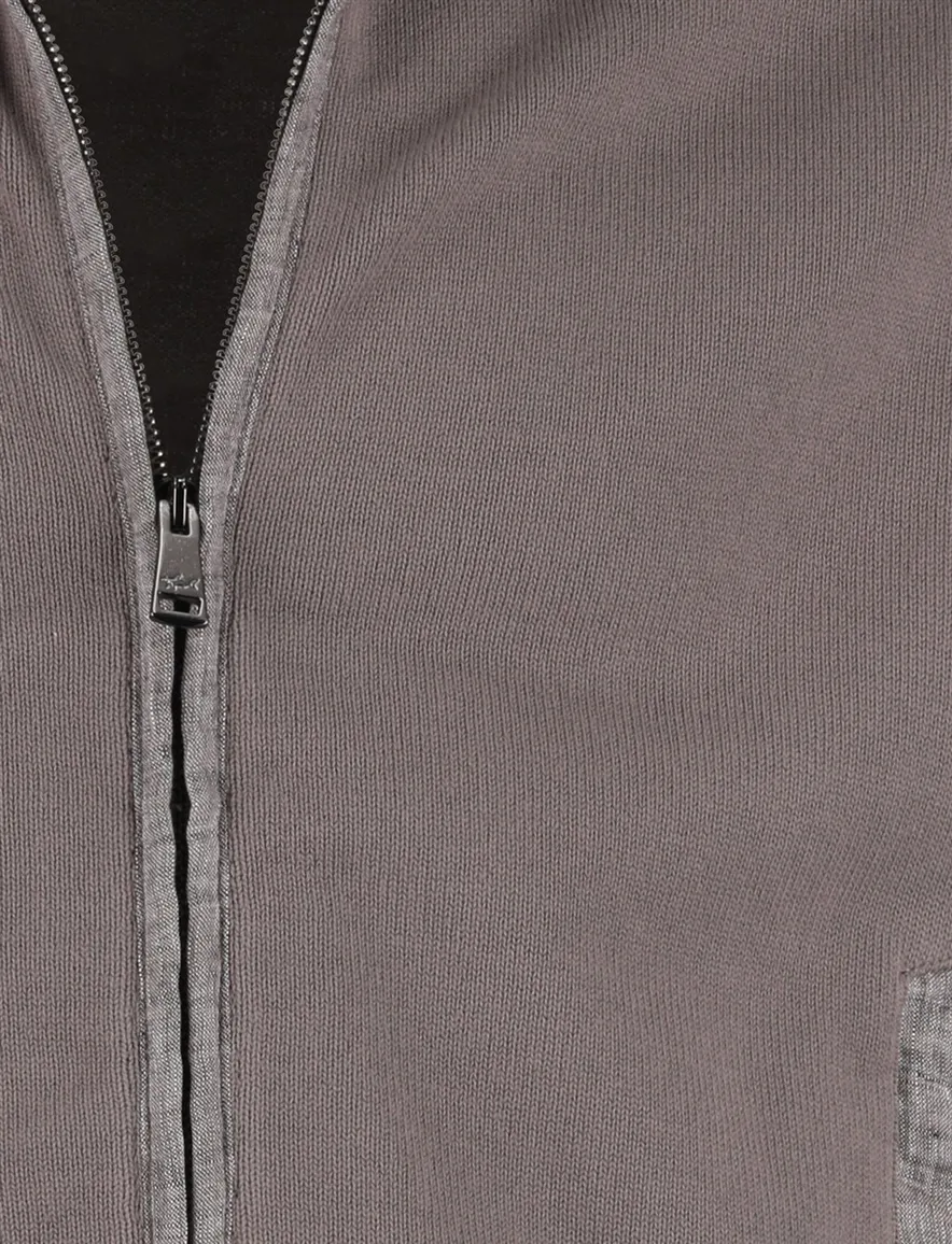 Antraciet Vest Paul & Shark gemeleerde details