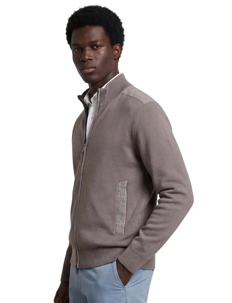 Antraciet Vest Paul & Shark gemeleerde details