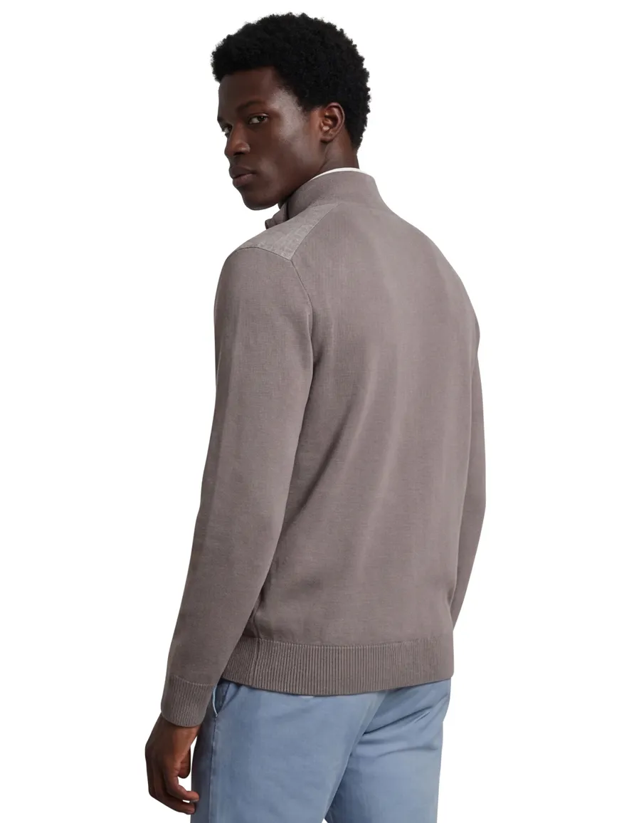 Antraciet Vest Paul & Shark gemeleerde details