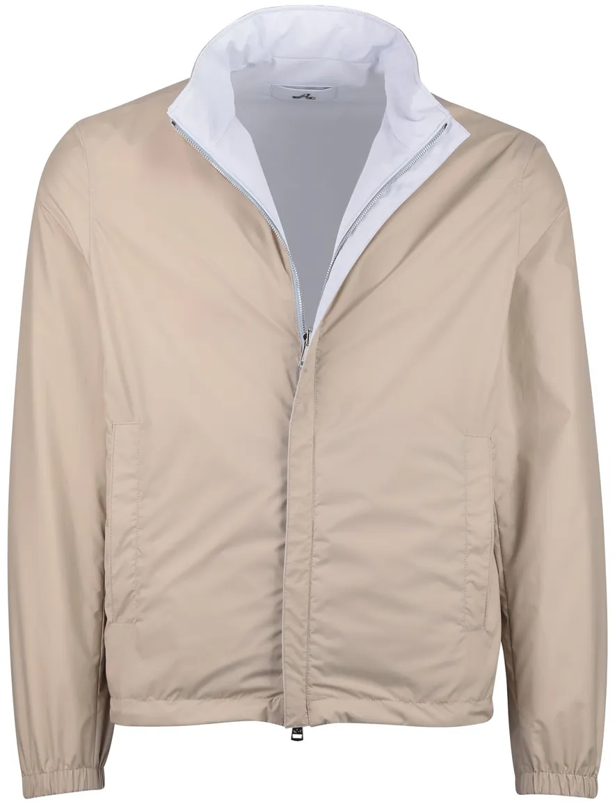 Paul & Shark reversible tussenjas blauw en beige rits