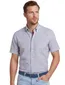 Paul & Shark overhemd blauw geruit korte mouw