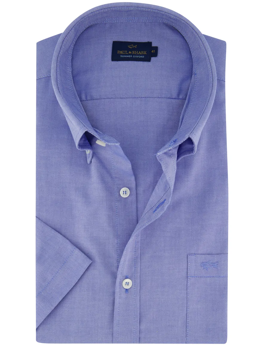Paul & Shark overhemd blauw met borstzak